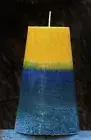Huge 220hr AUSTRALIAN WATTLE & EUCALYPTUS BLUE GUM Natural & Scented CONE CANDLE