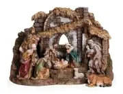 JOSEPH STUDIO 10 PIECE SET 6" SCALE NATIVITY WITH 11" STABLE-35930