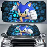 Sonic Car Sun Shades Cartoon Movie Sonic The Hedgehog Ver2