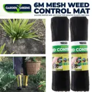 2X NEW Weed Control Mat Breathable Mesh Garden Landscaping 6m Garden Greens® AU