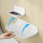 Wall Floating Shelf Bedside Glasses Support Phone Modem Router Holder Bracket