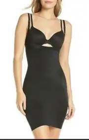 NWT Spanx SmartGrip™ Open-Bust Full Slip 10178R S Black #83452