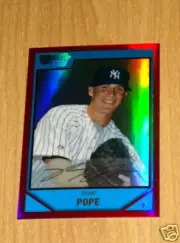 2007 Bowman Chrome Ryan Pope RED refractor 3/5