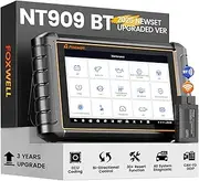 [FOXWELL] NT909 OBD2 Scanner, Wireless Bidirectional Scan Tool, ECU Coding, OEM Full System Coverage, CAN FD & DOIP, 30+ Resets, FCA AutoAuth, V.A.G Guide, 3 Yrs Free Update, Upgrade of NT809 BT