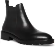 Steve Madden Leopold Padded Insole Round Toe Chelsea Boots Womens 5.5 Black