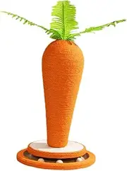 Cat Scratch Post Toy Cat Tree Carrot Shape Freestanding Cat Claw Scratcher Scratch Board for Playing for Indoor Cats, Kittens