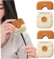 2PCS Split Ends Hair Trimmer for Women, 2 in 1 Portable Hair Cutting Comb Detachable Dustproof Split End Trimmer Knob Adjustable Stainless Steel Hair Cutting Tools