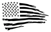 DISTRESSED FLAG Large Stencil Template Airbrush Paint 10 1/2" X 6 1/2"
