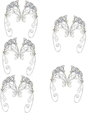 [SAFIGLE] Pairs Elegant Gold Ear Cuffs Leaf Design for Fairy Jewelry and Women's Earring Cuffs