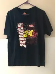 Authentic winners circle 2009 JEFF GORDON Nascar racing shirt black size large d
