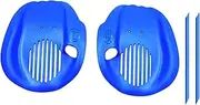 2 Pieces Swimming Paddle Swimming Paddle Gloves Delivers Flat Paddle Professional Webbeting -Finger Meal for Children Men