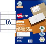 Avery Inkjet Address Labels 99,1 x 34 mm, 400 Labels (936079)