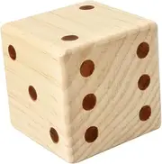Vaguelly Solid Wood Dice Educational for Dice Game Prop for Parties Home Decor Versatile for