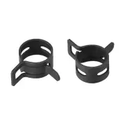 Steel Band Clamp 11mm Hose Tube Spring Clips Clamp Black Manganese Steel 10Pcs