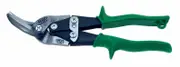Wiss M7RAU - Offset Snips - Right Cut Green Grip