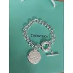 TIFFANY&CO LUXURY 女士 925 銀手鍊奢華派對時尚首飾浪漫情人節