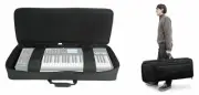 Rockville BEST BAG 49 Padded Rigid Keyboard Gig Bag Case for Alesis VX49