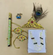 Indian traditional Krishna Jewellery Set for Kids