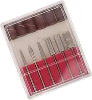 ARTSEWPLY 6Pcs Diamond Nail Bits Set for Manicure Pedicure Durable Grinding Polishing Tools for Electric Nail File Various Shapes for Easy Use for Nail Art DIY at Home
