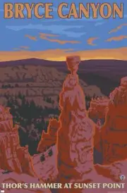 Lantern Press - Bryce Canyon National Park, Utah, Explorer Series - Poster