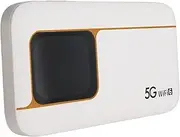 Sxhlseller 5G Mobile Hotspot, WiFi 6 Router with Sim Card Slot, Portable WiFi Hotspot for Travel, 2.01 Inch Touch Screen, 16 Connected Devices, 7100mAh