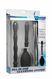 CleanStream Shower Enema System with Attachments Anal Douche Cleansing Kit