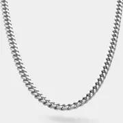 Mens 8mm Cuban Link Chain 316L Stainless Steel Silver Miami Curb Necklace Hip Hop