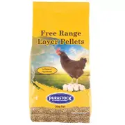 Purastock Free Range Layer Natural Poultry Pellets 20kg