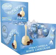 LINDOR Stracciatella White Chocolate Candy Truffles, Chocolates with Smooth, Mel