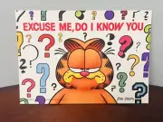 Garfield The Cat Excuse Me Do I Know You Jim Davis Vintage Postcard