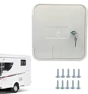 RV Access Door,RV Baggage Door for Power Cord | Motorhome Hose Storage, RV Electric Cord Cover, 10 Screws Included for RV Motorhome Boat