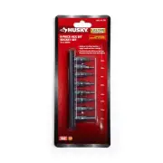 HUSKY 1/4 In. Drive SAE Hex Bit Socket Set (8-Piece)