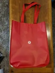 LULULEMON LARGE REUSABLE SHOPPING TOTE BAG 16" x 14"x 6" RED