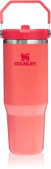 Stanley IceFlow™ Flip Straw Tumbler Stainless Steel Water Bottle Hot Coral 890 ml