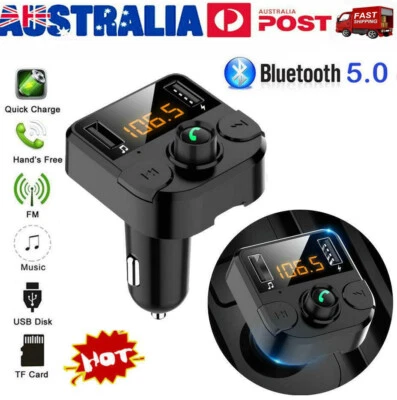Handsfree Player/USB Wireless Bluetooth Car Kit FM Transmitter Radio MP3 Charger