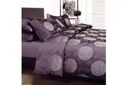 Accessorize Armure Purple Jacquard Quilt Cover Set Single