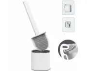 Creative Cleaning Set Bathroom Silicone Bristles Toilet Brush With Holder