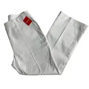NWT Spanx On-The-Go Classic White /Silver Lining Kick Flare Pants 20373R - Large