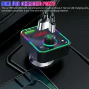 3.1A Car Bluetooth 5.0 FM Transmitter LED PD Adapter MP3 Player 2 USB Charger