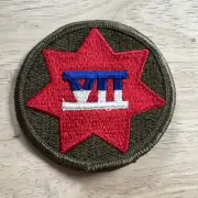 WWII US Army VII 7th Corps Shoulder Patch Operation Overlord Desert Storm