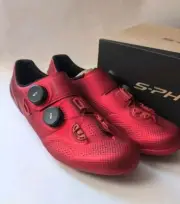 Shimano S-Phyre Cycling Shoes Men's 42/US 8.3 Red SH-RC902 Road Bike NEW!