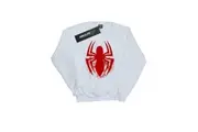 Spider-Man Mens Emblem Logo Sweatshirt (White) - UTBI1861