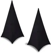 YAGEANNL Tripod Sail Speaker Stand Cover Tripod Tripod Sail for Event Effect Stretch Speaker Cover for Event DJ Stage