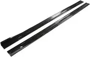 Side Skirt Extensions Universal Car Side Rocker Splitters Diffuser Winglet Wings Compatible for BMW Compatible for VW Golf mk 6-7 Compatible for Honda(Glossy Black)