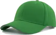 M,L,XL,XXL Men's Premium Plain Structured Crown Baseball Hats Adjustable