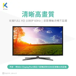 MiniDisplay公 轉HDMI公影音傳輸線 2米1080p 60Hz (7.8折)