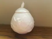 GRACE'S TEAWARE EMBOSSED BIRD AND FLOWER SUGAR BOWL!! NEW