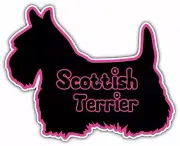 Scottish Terrier Dog Pet Lover Car Bumper Vinyl Sticker Decal 5"X4"