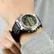 CASIO手錶 金屬風兩地時間電子膠錶【NECD21】