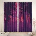 Purple Touch Poison 3D Curtain Blockout Photo Printing Curtains Drape Fabric